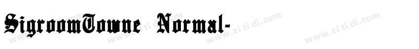 SigroomTowne Normal字体转换